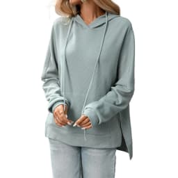Hooded Long Sleeve Hoodies Loose Fit American and European Style with Summer Streetwear Casual Regular Sleeve Women Hoodie