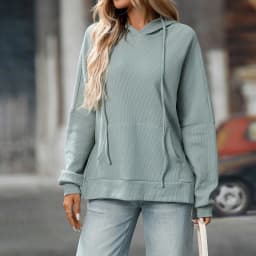 Hooded Long Sleeve Hoodies Loose Fit American and European Style with Summer Streetwear Casual Regular Sleeve Women Hoodie