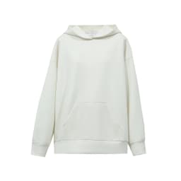Amii Women's Hooded Letter Print Sweatshirt Loose Drop Shoulder Casual Pullover Autumn 2026 Knit Tops for Women 12643092