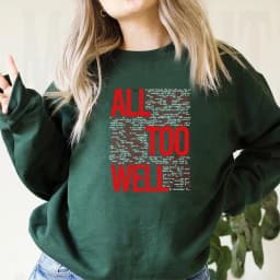Vintage All Too Well Sweatshirt Eras Tour Mindnight Hoodie Lover Inspired Karma Sweater Music Crewneck Sweatshirts Gift for Fans