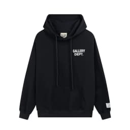 Classic Letter Street Style Logo Print Loose Fit Hoodie High Street Fashion Women's Sweatshirt Cotton Crew Neck Long Sleeve