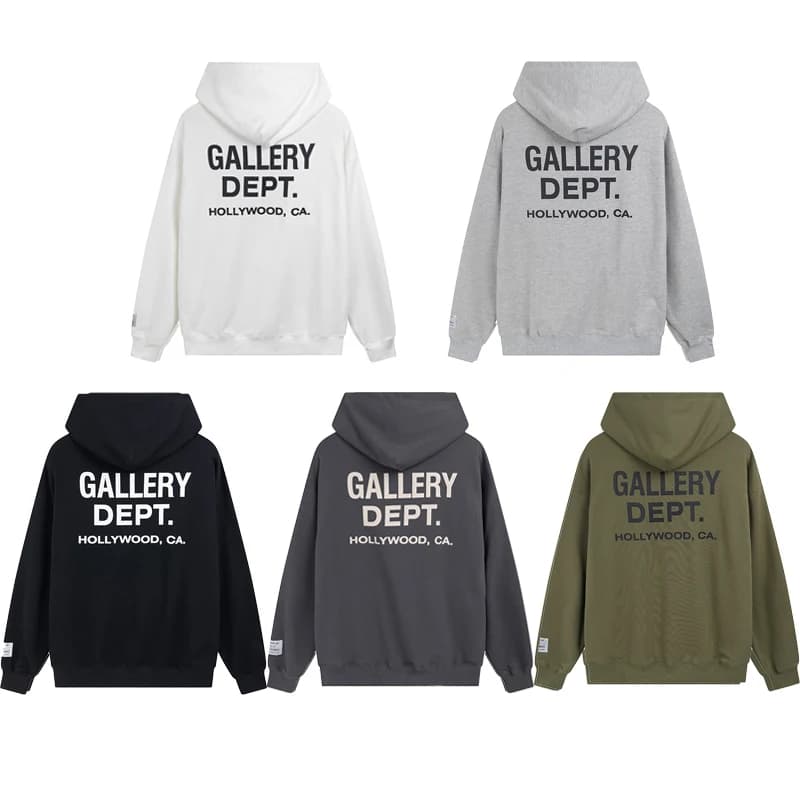 Classic Letter Street Style Logo Print Loose Fit Hoodie High Street Fashion Women's Sweatshirt Cotton Crew Neck Long Sleeve