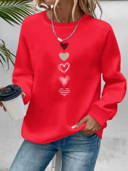 Paris Women's Autumn Winter Fashion Casual Sports Loose Los Angeles Print Fleece Warm Long Sleeved Pocket Hooded Sweatshirt