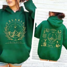 Velaris Hoodie Night Court Inspired City of Starlight Fantasy Merch SJM-Inspired Unisex Women Winter Hoodie Booklover Gift