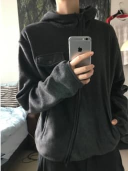 Fashionable Double-Sided Fleece Short Jacket Women's Casual Versatile Top Korean Style Loose Fit Zipper Closure Hat Included