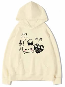 Women Thick Cute Cartoon Hoodies Fashion Long Sleeve Preppy Style Kawaii Tops Coat Fall Winter Sweet Female Warm Loose Pullover