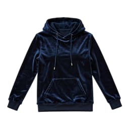 Women Velvet Hoodie Sweatshirt Long Sleeve Drawstring Hood Pocket Solid Velour Pullover Top Casual Soft Autumn Winter Streetwear