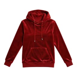 Women Velvet Hoodie Sweatshirt Long Sleeve Drawstring Hood Pocket Solid Velour Pullover Top Casual Soft Autumn Winter Streetwear