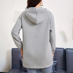 Women's And Women Zip-Up Hoodie Thick Loose Fit Long Sleeve Mid Length Casual Basic Zipper Sweatshirt Regular Sleeve with Front