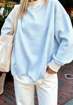 Casual Long Sleeve Hoodie Regular Length Western Style with Striped Mock Neck Pullover Women Sweatshirts for Autumn Streetwear
