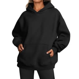 Casual Hoodie Pocket Loose Fit Streetwear with Street Style Mid Length Regular Thickness Hooded Autumn Long Sleeve Women Hoodie