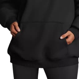 Casual Hoodie Pocket Loose Fit Streetwear with Street Style Mid Length Regular Thickness Hooded Autumn Long Sleeve Women Hoodie