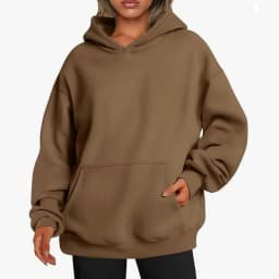 Casual Hoodie Pocket Loose Fit Streetwear with Street Style Mid Length Regular Thickness Hooded Autumn Long Sleeve Women Hoodie