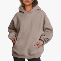 Casual Hoodie Pocket Loose Fit Streetwear with Street Style Mid Length Regular Thickness Hooded Autumn Long Sleeve Women Hoodie
