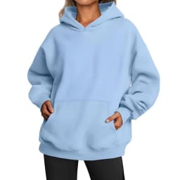 Casual Hoodie Pocket Loose Fit Streetwear with Street Style Mid Length Regular Thickness Hooded Autumn Long Sleeve Women Hoodie
