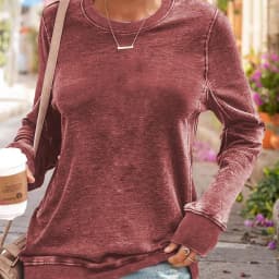 Printed Casual Loose Fit Hoodie with Round Neck Long Sleeve Medium Weight Pullover Regular Length Commuter Chic Women Sweatshirt