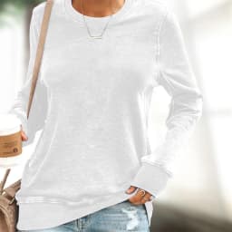 Printed Casual Loose Fit Hoodie with Round Neck Long Sleeve Medium Weight Pullover Regular Length Commuter Chic Women Sweatshirt