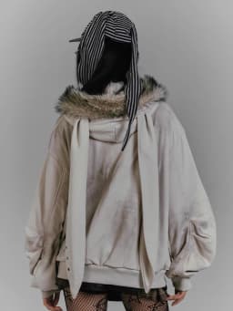 REDDACHiC Kawaii Bunny Ear Hoodies Jacket Women Thick Fleece Lined Zip Up Fuzzy Hooded Graphic Top Grunge Y2k Aesthetic Clothes