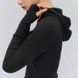 Neploe Knit V Neck French Style Advanced Hooded Knit Tops Slim Solid Korea Exquisite All-match Undershirt High Street Moda Hoody