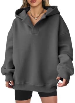 Loose Fit Hooded Hoodie Regular Length American and European Style with Single Pullover Regular Thickness Autumn Women Hoodie