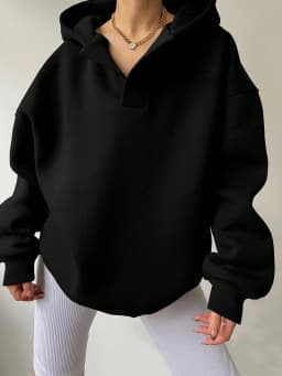 Loose Fit Hooded Hoodie Regular Length American and European Style with Single Pullover Regular Thickness Autumn Women Hoodie