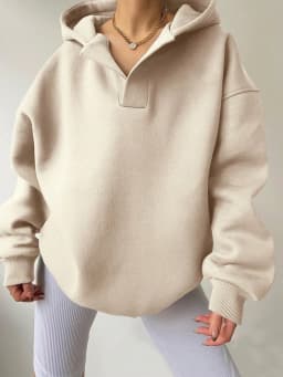 Loose Fit Hooded Hoodie Regular Length American and European Style with Single Pullover Regular Thickness Autumn Women Hoodie