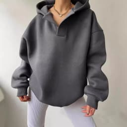 Loose Fit Hooded Hoodie Regular Length American and European Style with Single Pullover Regular Thickness Autumn Women Hoodie
