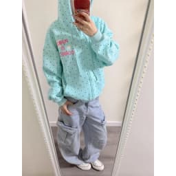 New Spring Fashion Letter Print Hooded Women 2000s American Vintage Polka Dot Sweatshirts Y2k Sweet Loose Casual Jacket 2026 New