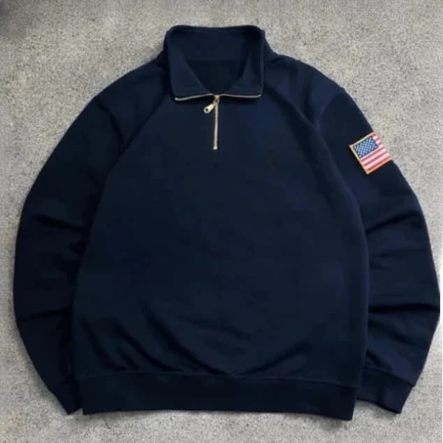 Y2k Stand Collar Quarter Zip Pullover Hot Sell in Stock 24 Hour Shipping Embroidered Oversized Hoodies Women Sweatshirt