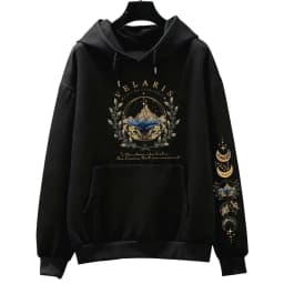 ACOTAR Velaris Sarah J Maas Sweatshirt Sleeve Print Hoodie Feyre Archeron Rhysand High Lord Pullover Drop Shoulder Tracksuit