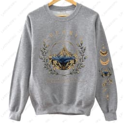 ACOTAR Velaris Sarah J Maas Sweatshirt Sleeve Print Hoodie Feyre Archeron Rhysand High Lord Pullover Drop Shoulder Tracksuit