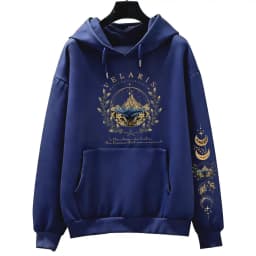 ACOTAR Velaris Sarah J Maas Sweatshirt Sleeve Print Hoodie Feyre Archeron Rhysand High Lord Pullover Drop Shoulder Tracksuit
