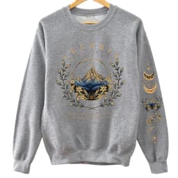 ACOTAR Velaris Sarah J Maas Sweatshirt Sleeve Print Hoodie Feyre Archeron Rhysand High Lord Pullover Drop Shoulder Tracksuit