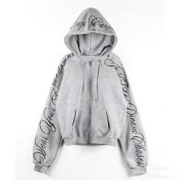 Ins Printed Zipper Hoodie Shorts Spicy Girl Y2K Set Long Sleeved Pullover Hoodie Retro