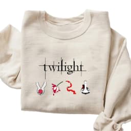 Twilight Sweatshirt & Hoodie Women Casual Twilight Saga Printed Crewneck Sweatshirt Book Lover Long Sleeve Hoodies Y2k Hoody