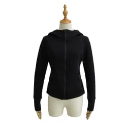 Slim Fit Zipper Hoodie Women's Spring Autumn Open Cardigan Style Fishbone Line Design Sense Top Coat Casual Fashion