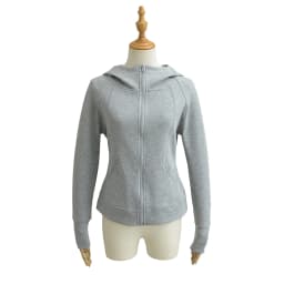 Slim Fit Zipper Hoodie Women's Spring Autumn Open Cardigan Style Fishbone Line Design Sense Top Coat Casual Fashion
