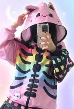 Japanese 3D Printing Casual Hoodies Women Y2k Aesthetic Vintage Loose Hoody Autumn Streetwear Zipper Pocket Grunge Sweatshirt