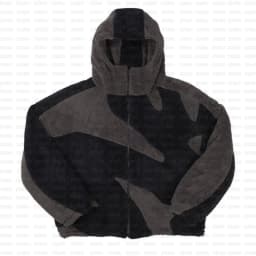 Gothic High Street Trendy Brand Fashion Polar Fleece Zipper Coat Women Y2k Personality High Collar Oversized Jacket Unisex Top
