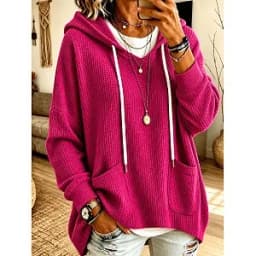 Casual Hooded Loose Fit Hoodie with Japanese Korean Casual Asymmetrical Hooded Neckline Irregular Design Women Sweatshirts