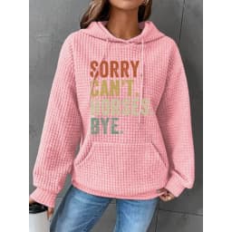 ilstile Women's Horses Print Hoodies Autumn Winter Long Sleeve Casual Outdoor Hooded Hoodies Sports Sweatshirts NEW
