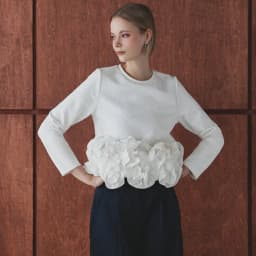 Floral Decorative Plate Short Sweatshirt Women's Spring Autumn Design Unique Attractive Beautiful Straight Cut Ladies' Top