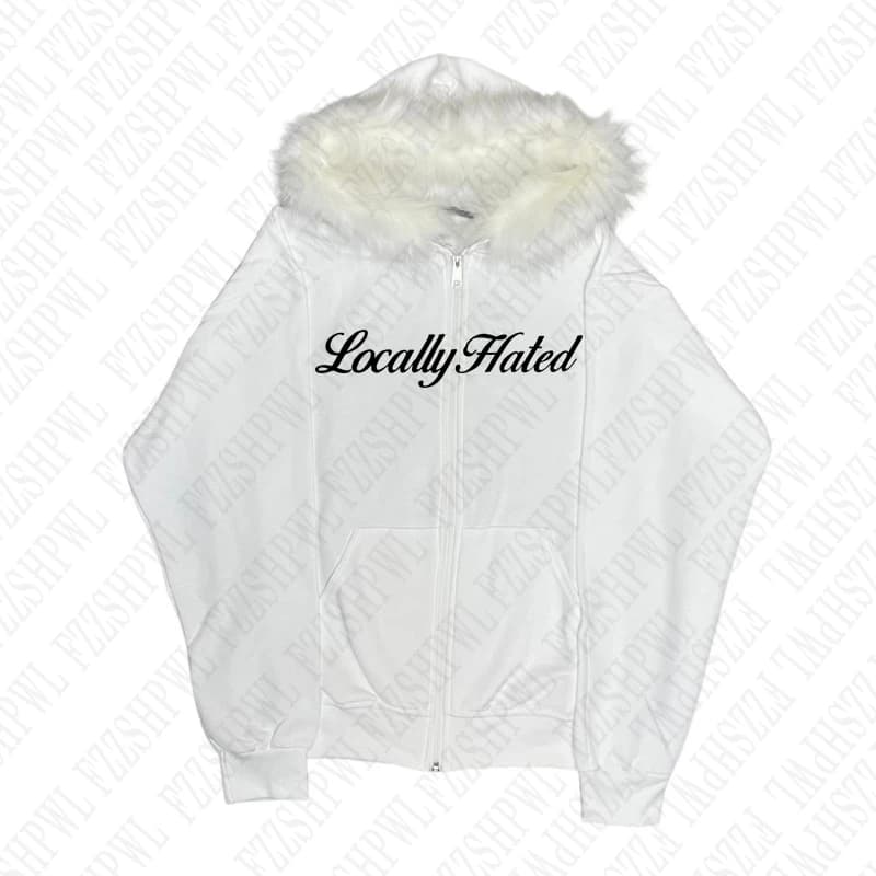 Y2K Zip up hoodie Faur collar Harajuku Hiphop Zipper Hoodie sweatshirt Vintage Rock Goth Loose Punk EMO Streetwear Jacket Casual
