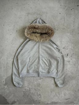Plush lining solid color pattern Hoodie casual chic Y2K top rock fashion street retro grunge punk hip hop Harajuku couple Hoodie