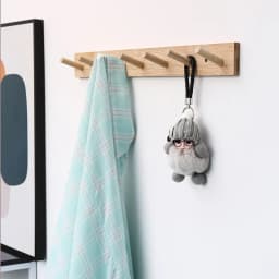 Wall Mounted Hanger Room Hooks Key Hallway Storage Holders Practical Decoration Nordic Bamboo Door Clothes Hats Robe Back Rack