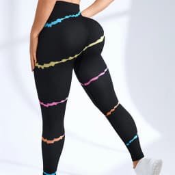 New 3D Print Tie Dye Sports Pants Women Seamless Leggings High Waist Fitness Push Up Leggings Gym Clothing Workout Tights