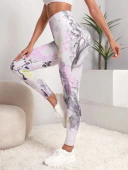 New 3D Print Tie Dye Sports Pants Women Seamless Leggings High Waist Fitness Push Up Leggings Gym Clothing Workout Tights