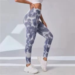 New 3D Print Tie Dye Sports Pants Women Seamless Leggings High Waist Fitness Push Up Leggings Gym Clothing Workout Tights
