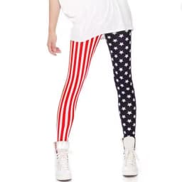 New Jeggings Elastic Stripe Star Print Leggings Fashion Cropped Trousers Woman leggins Pencil Pants L1071
