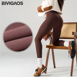 BIVIGAOS Autumn Winter 3D Butt Sharkskin Warm Yoga Leggings Women's Stretch Slim Brushed Light Fleece Fitness Sport Leggings